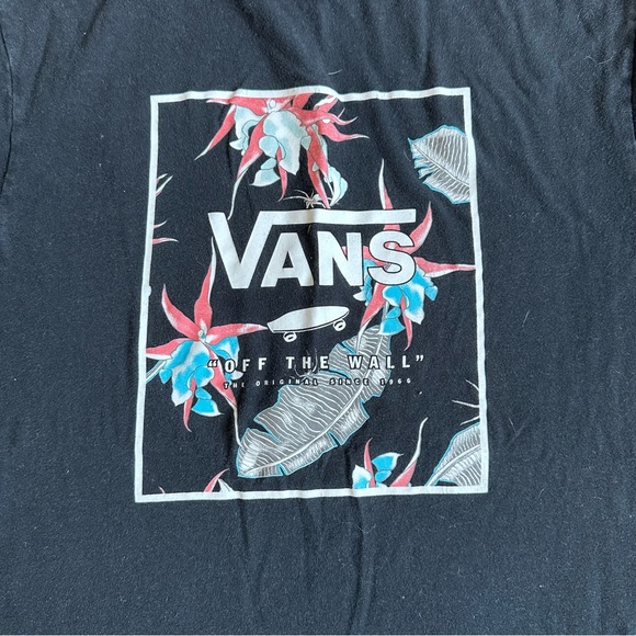 Vans | "Off the Wall" Hawaiian Graphic Logo Tee Shirt | Size Extra Large (14+) - Picture 2 of 9